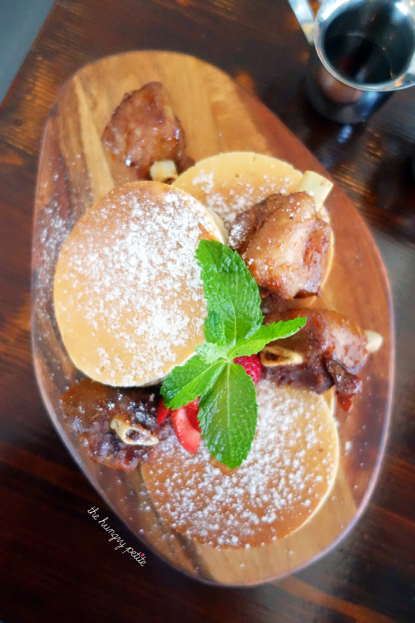 Japanese pancakes with pork wings