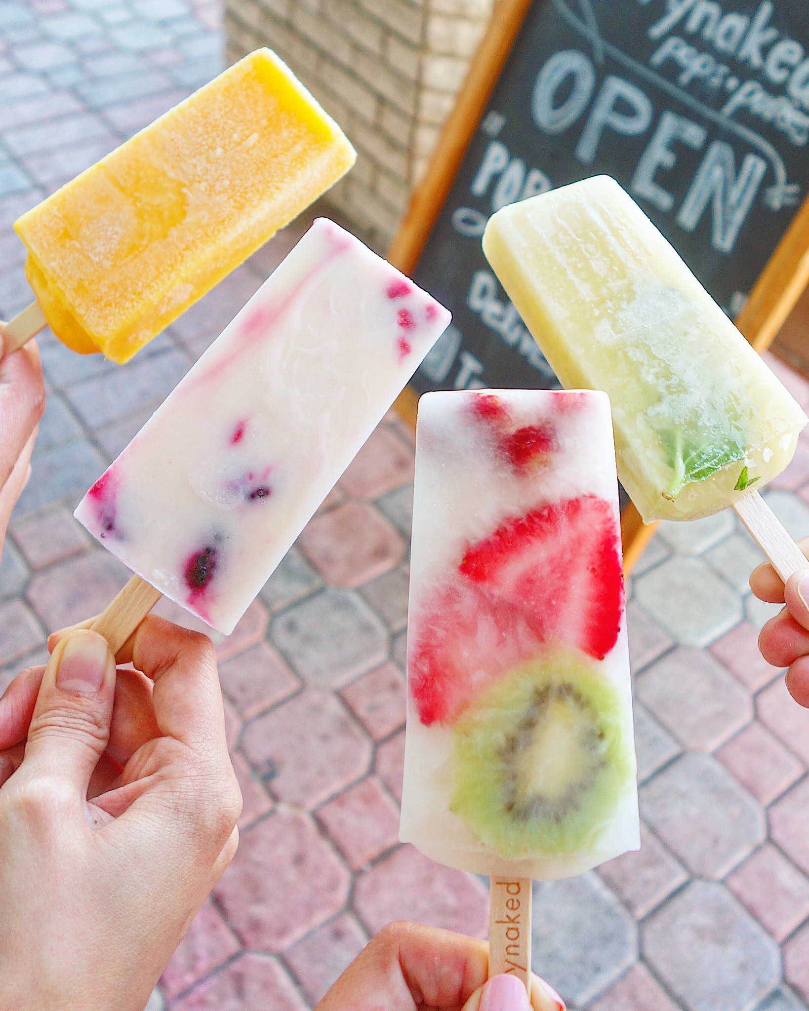 Barrynaked Pops, Mango, Berrygreek, Hydrate, Mint Yuzu Lime