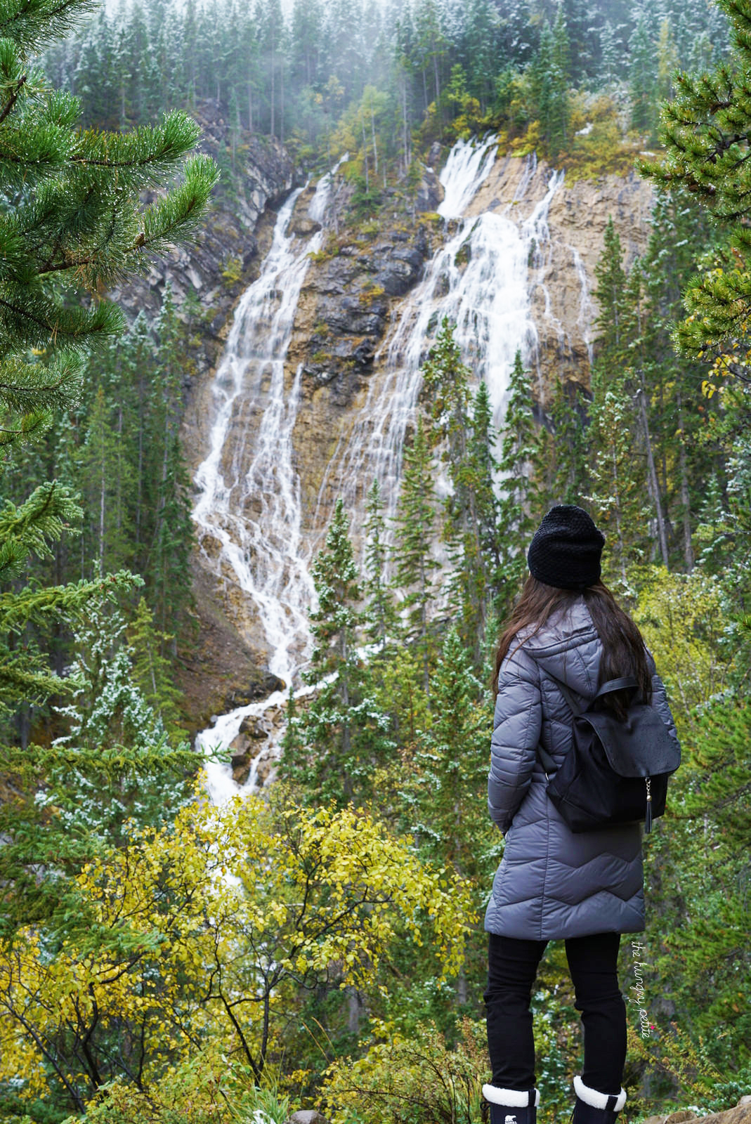 Waterfall on the way to Grassi Lakes