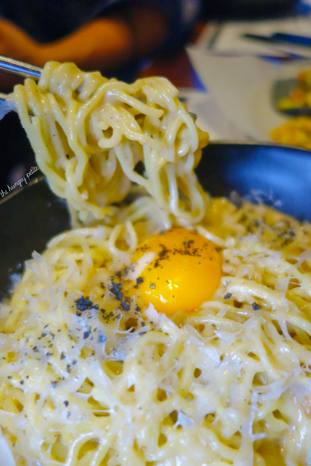 Ramen Cacio e Pepe - pecorino, garlic, roasted black pepper, olive oil, egg yolk - from Blake in Canmore