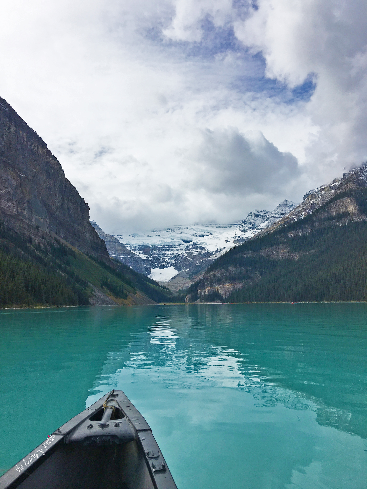 Canoeing on Lake Louise