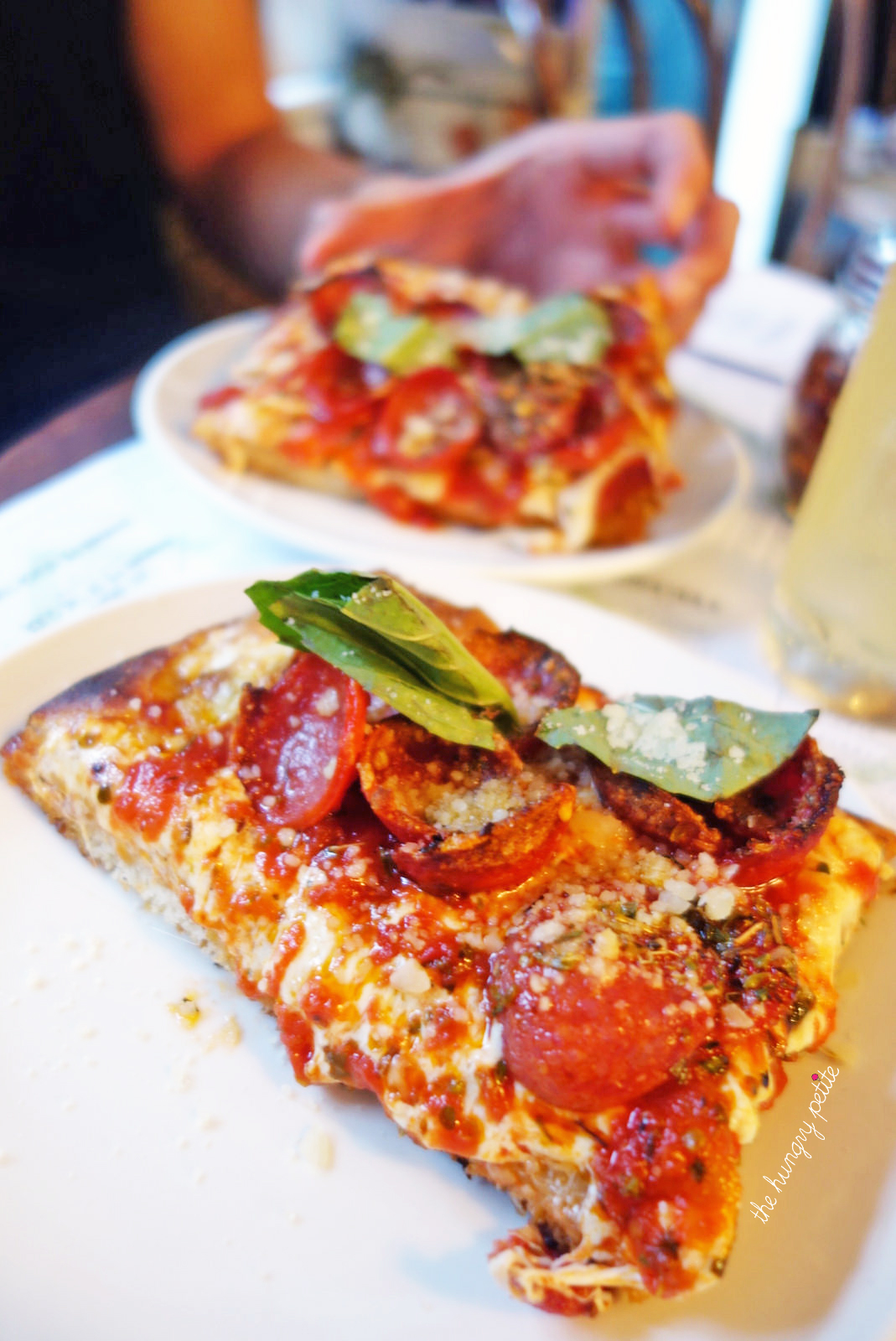 $3 grandma slice during happy hour at GG's NYC