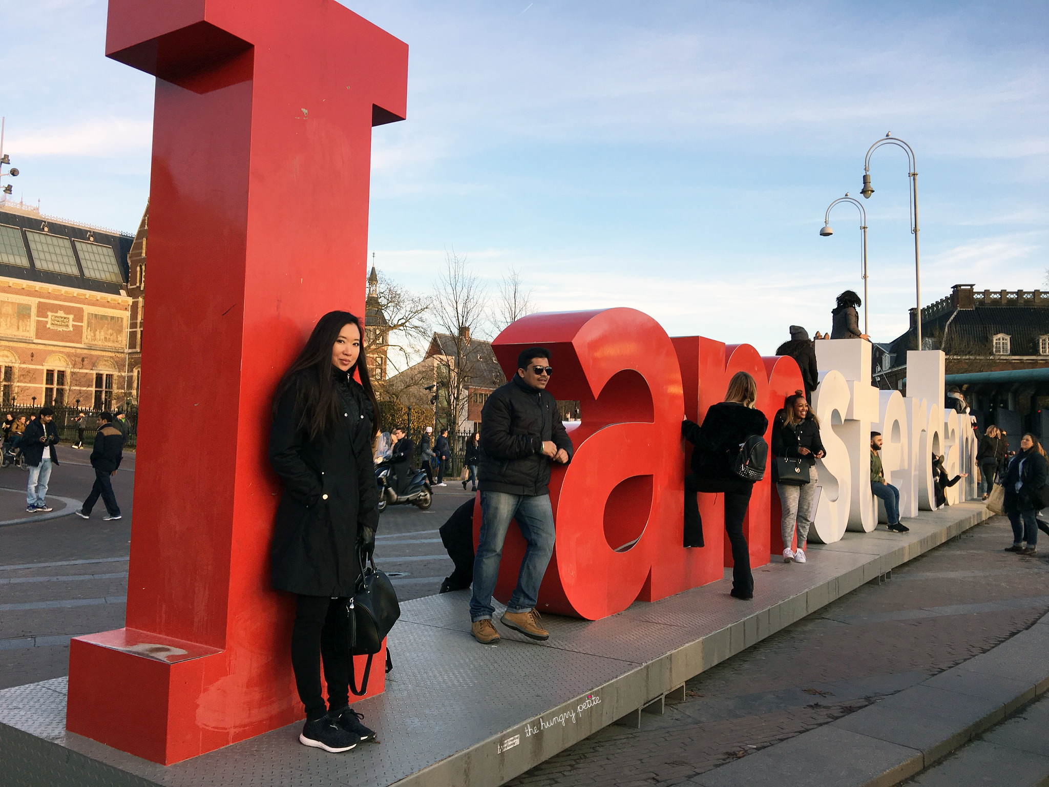 I Amsterdam Sign - me and a bunch of other people trying to get a mediocre shot.