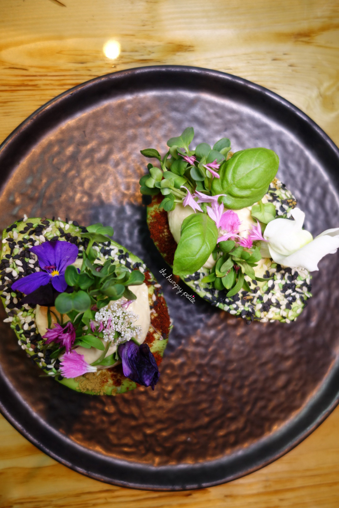 The Avo Garden - I loved the hummus and spices in the avocado.