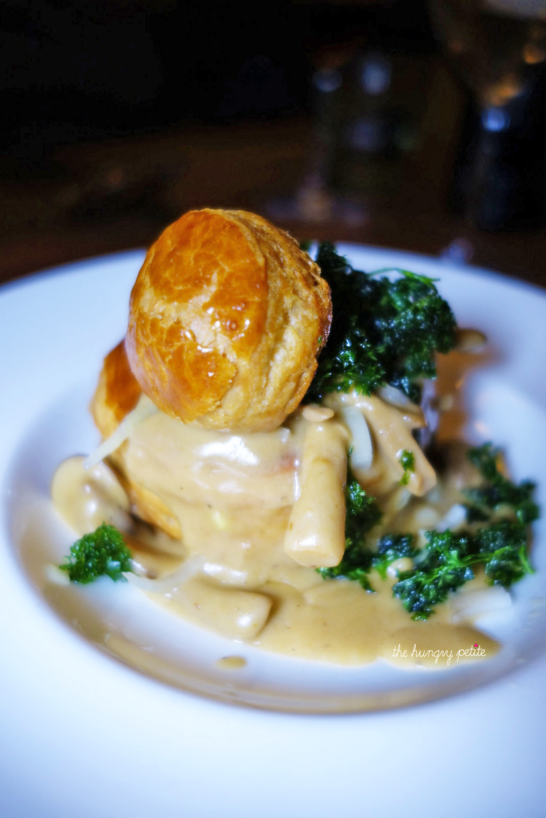 Ragout of forest mushrooms in a puff pastry shell from Patissier Wesselman