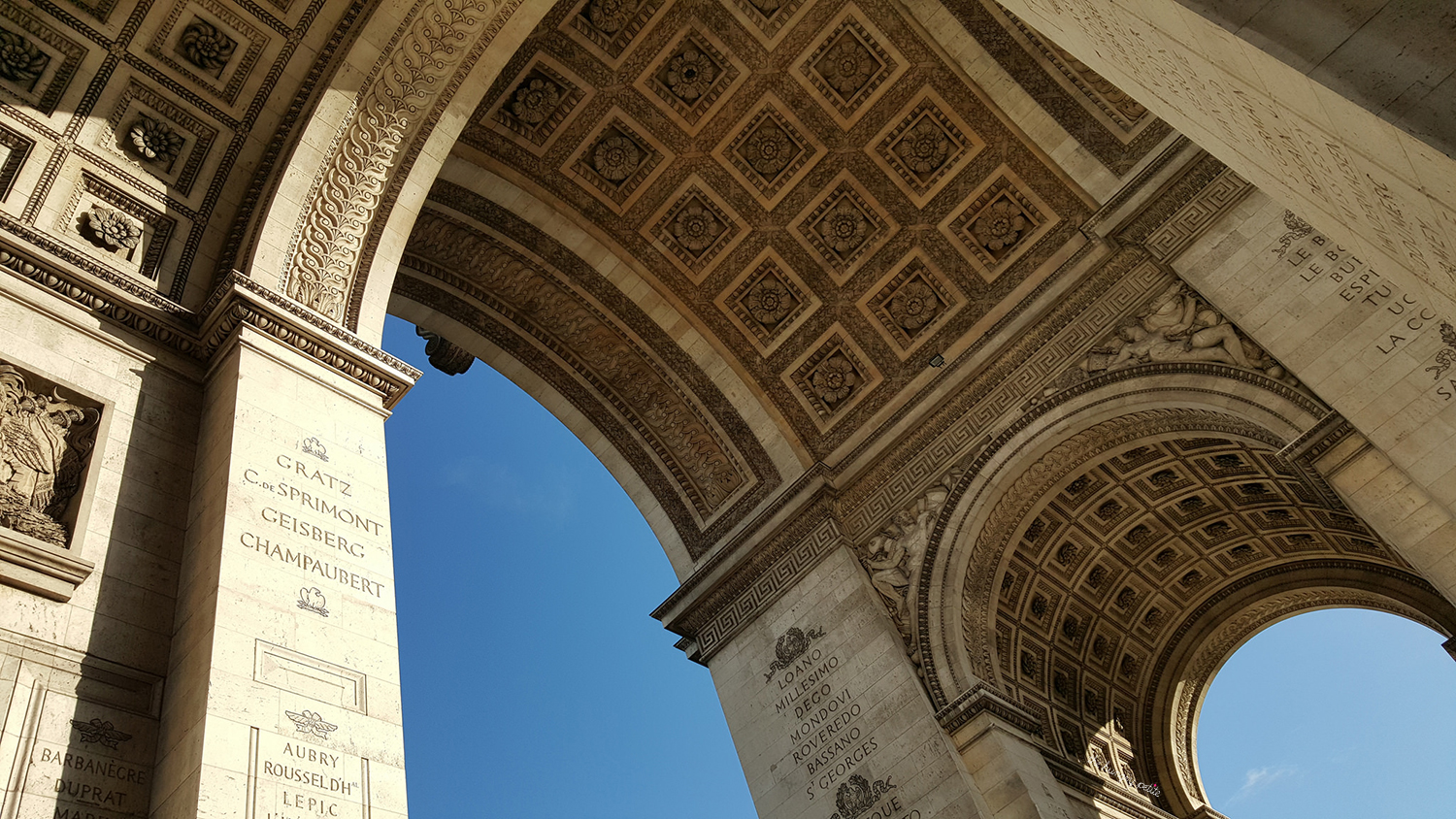 Underneath her belly on a sunny day