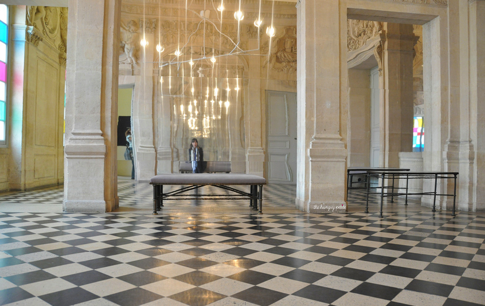 Sitting inside the museum