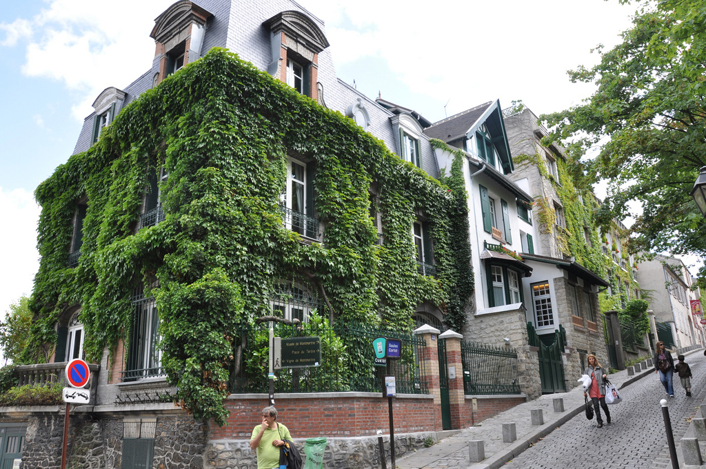 Ivy covered home in Montmartre