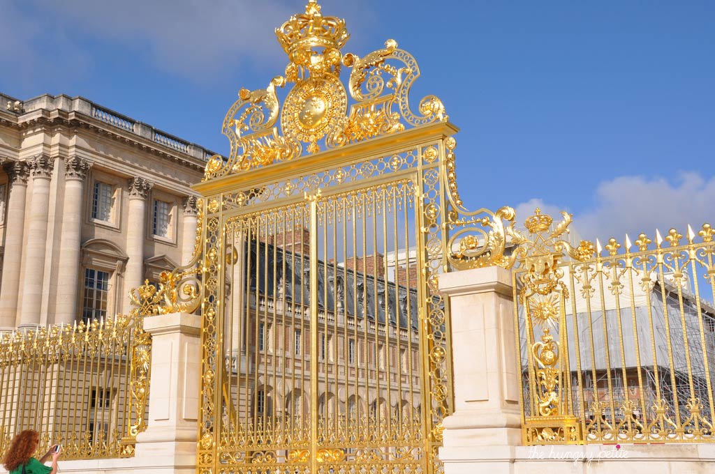 The golden gate to the Palace, replaced in 2008 more than 200 years after being torn down during the French Revolution