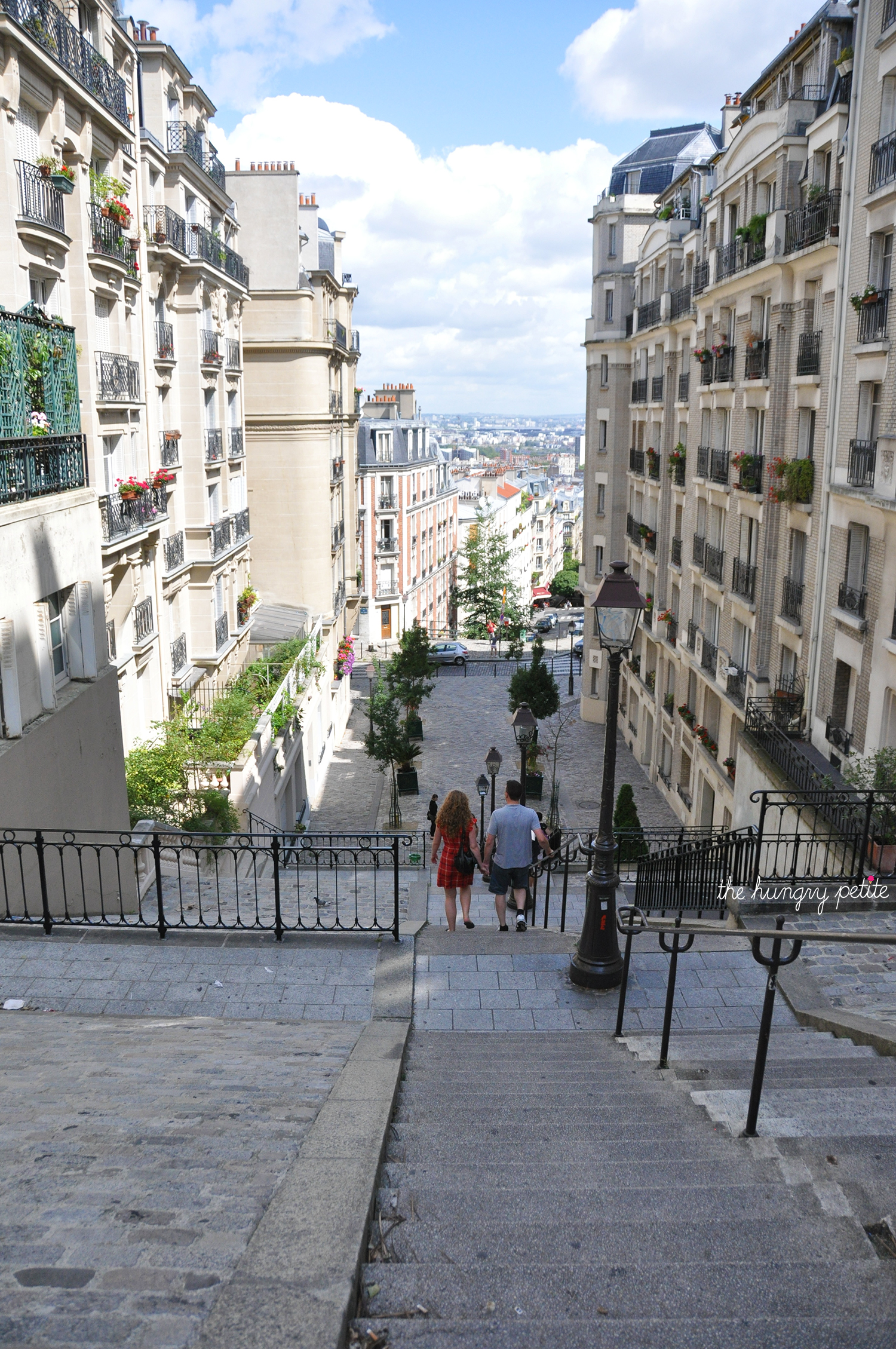 Lots of stairways on Montmartre. Regrettably I did not take a photo of the most famous steps
