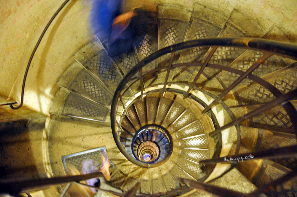 Dizzying 284 steps up the Arc