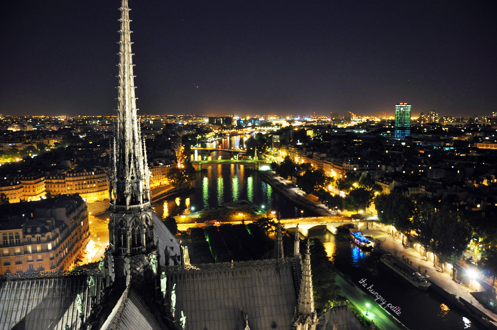 Pretty views from the tower at night.