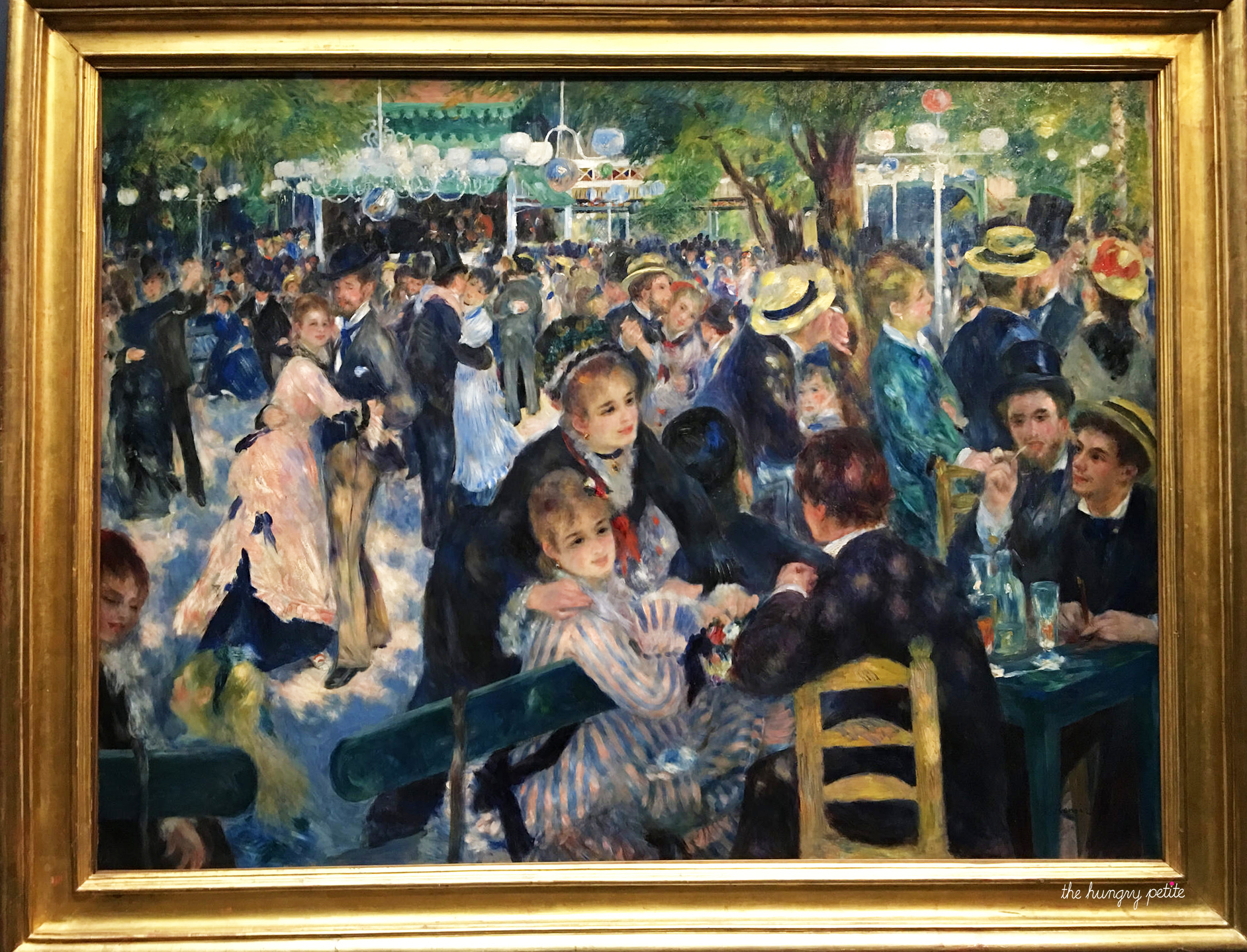 Looking through my photos from my three trips to Paris, this is the one painting at the Orsay that I took a photo of on each trip. Bal du moulin de la Galette by Pierre-Auguste Renoir