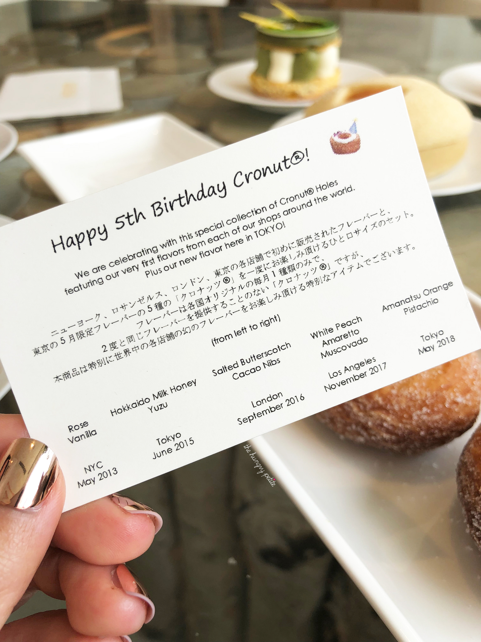 Cronut® hole flavors