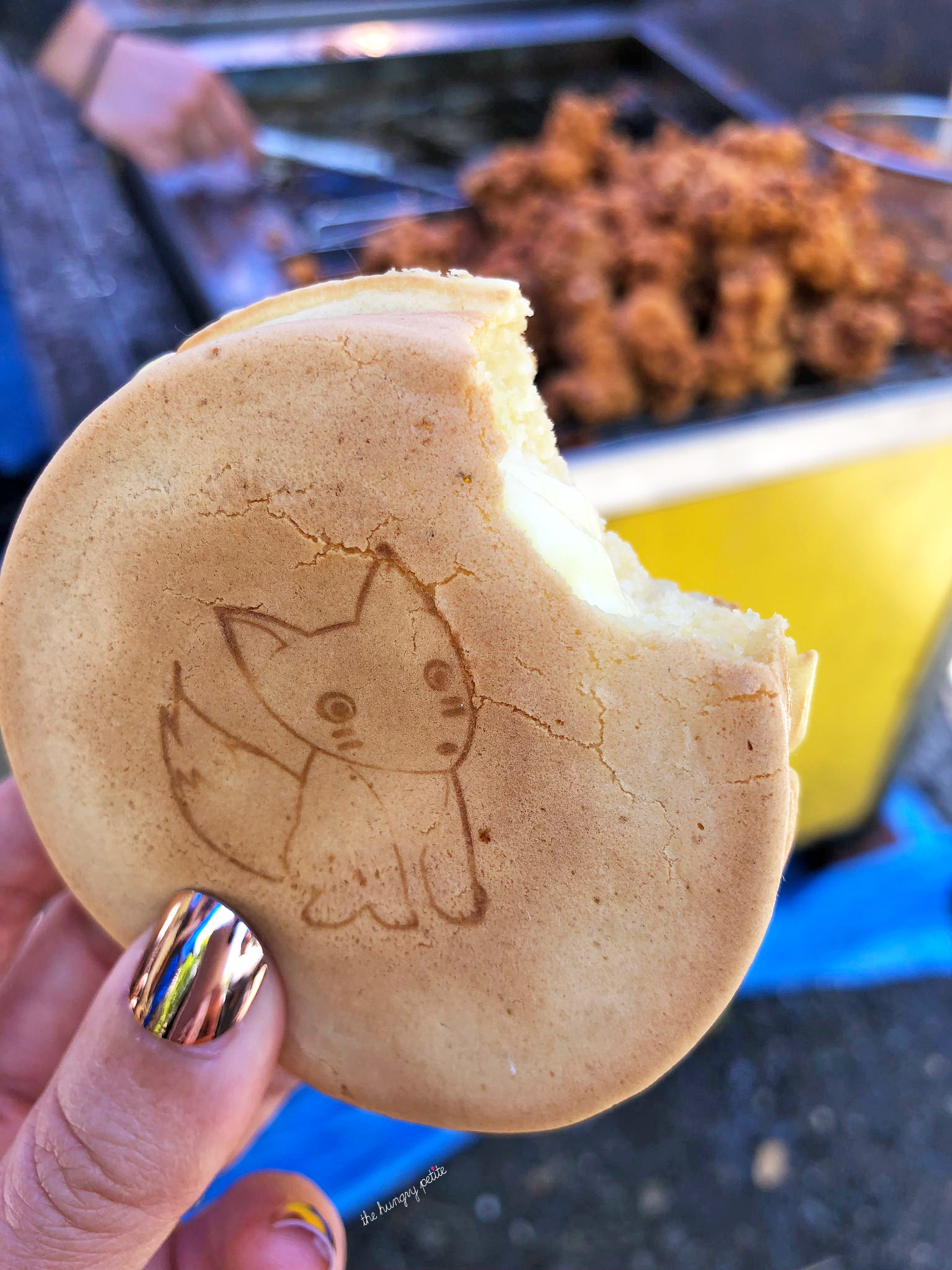 Some sort of cream puff cake. It was tasteless and not good.