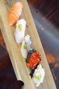 Nigiri - Saba, Sake-toro, Hotate, Kampachi, Ikura, Unagi