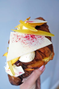 Peachy Mess Twice-Baked Croissant