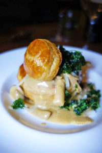 Ragout of forest mushrooms in a puff pastry shell from Patissier Wesselman