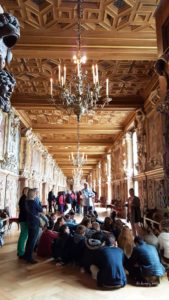 Story time inside the Château