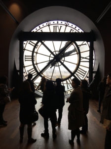 A view of Paris though the clock