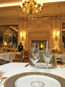 Le Cinq is a gorgeous restaurant inside the Four Seasons George V Hotel off the Champs-Élysées