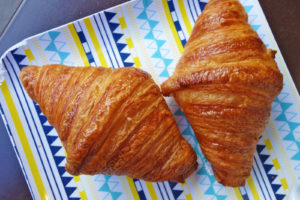 Two perfect Blé Sucré croissants