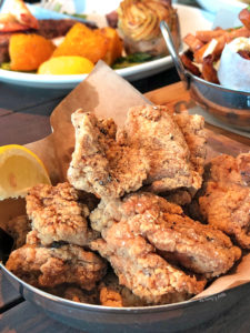 Crispy Dry Ribs Tips- pork rib tips with sea salt & cracked pepper. We got these with the biryani rub and the salt & pepper. Definitely get the biryani rub! $12.50