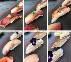 Roka Akor Nigiri Chef Selection included pieces like hamachi, kanpachi and madai.