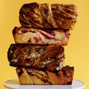 photo of stacked babkas
