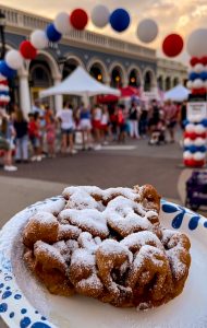 Photo of a Funnel cake from the Stars and Stripes event