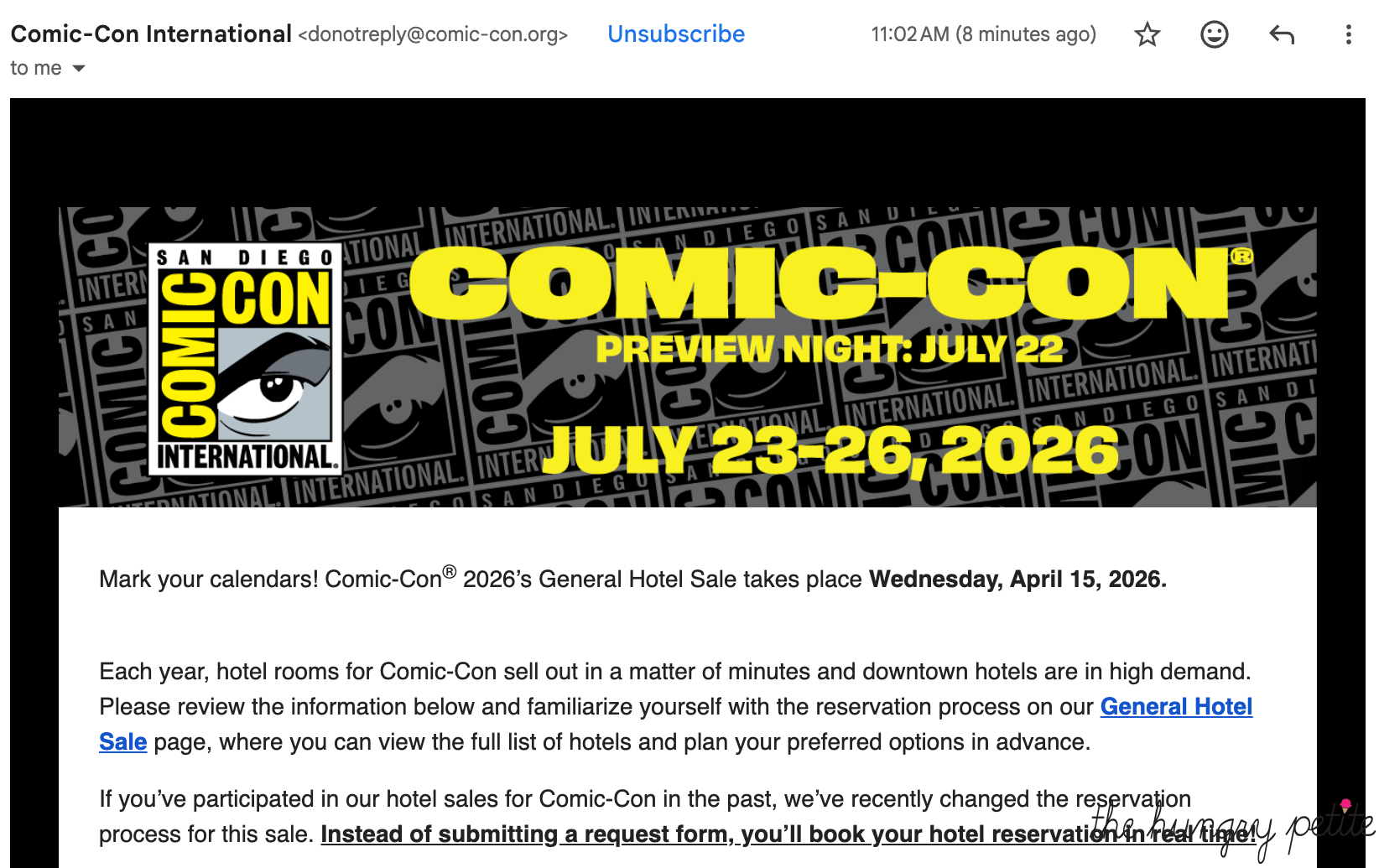 SDCC Hotel Registration 2026
